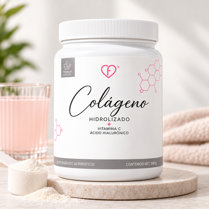 Hydrolyzed Collagen Peptides + Vitamin C + Supports Skin Elasticity