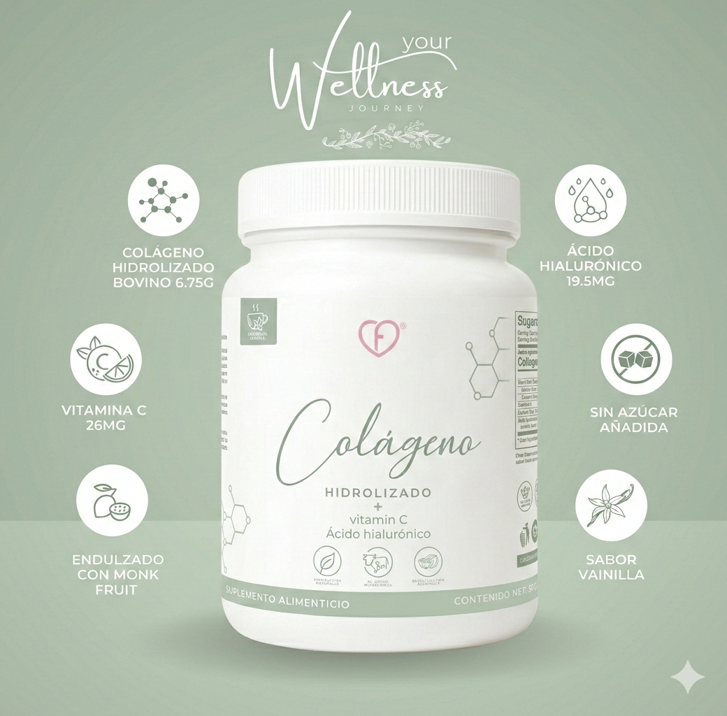 Hydrolyzed Collagen Peptides + Vitamin C + Supports Skin Elasticity