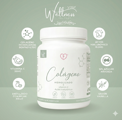 Hydrolyzed Collagen Peptides + Vitamin C + Supports Skin Elasticity